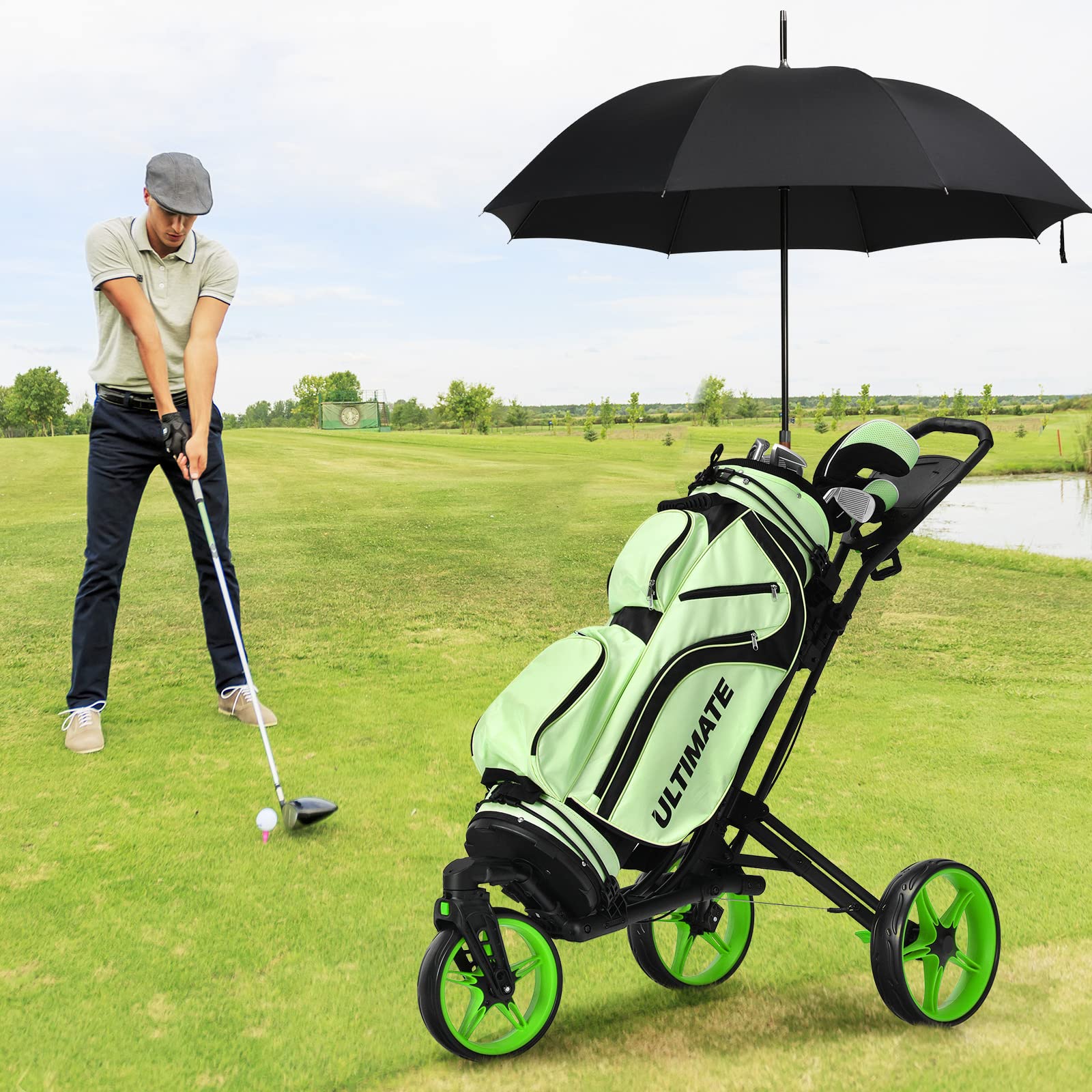 Amazon.co.jp: 3輪 プロフェッショナル ゴルフプッシュカート